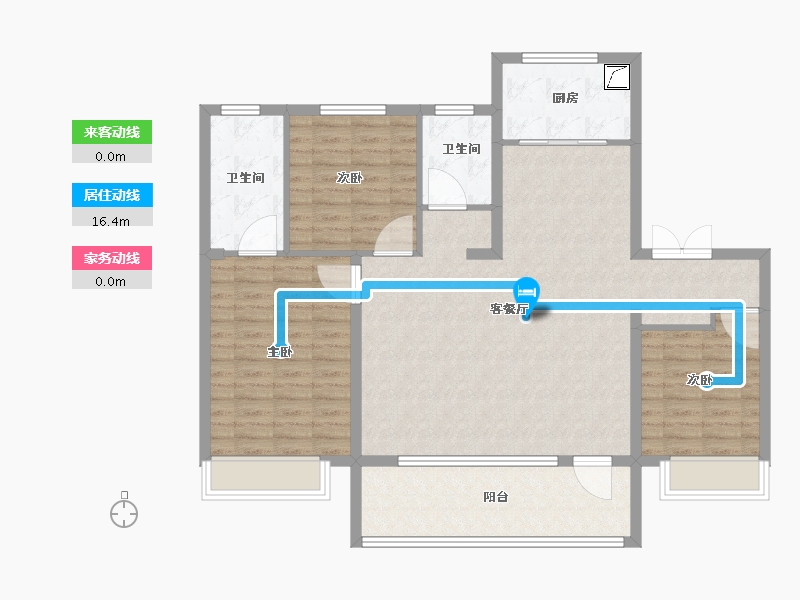 山东省-济南市-新派滨河湾-112.01-户型库-动静线