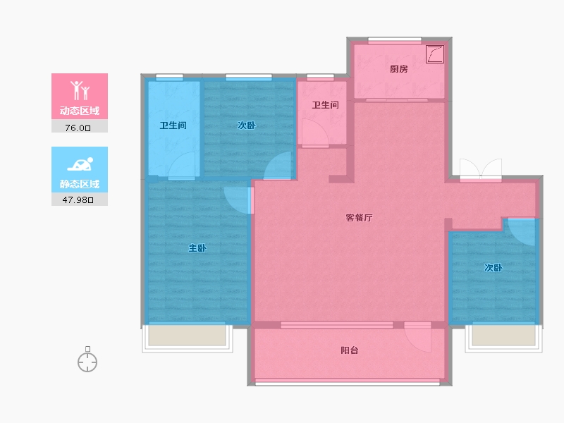 山东省-济南市-新派滨河湾-112.01-户型库-动静分区