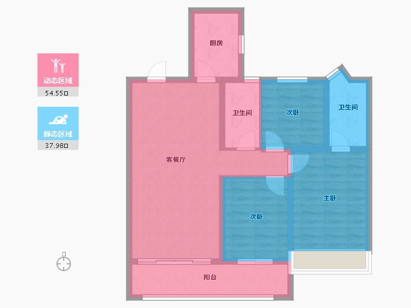 山东省-枣庄市-桂语风和-82.42-户型库-动静分区