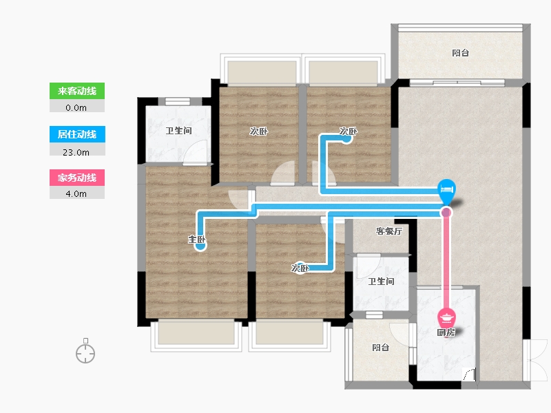 广西壮族自治区-南宁市-路桥融创茂-103.06-户型库-动静线