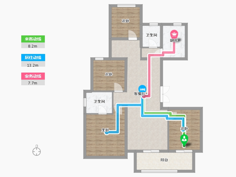 安徽省-合肥市-龙湖春江郦城-110.00-户型库-动静线