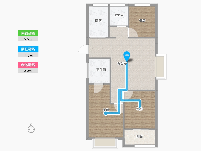 浙江省-宁波市-保利翡翠城市和光城樾二期-80.01-户型库-动静线