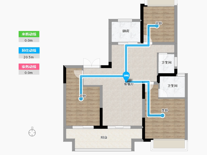 河南省-驻马店市-建业云筑-92.00-户型库-动静线