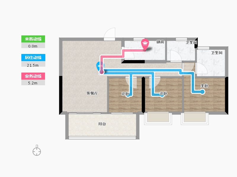 江西省-抚州市-万象丽泽华府-81.60-户型库-动静线