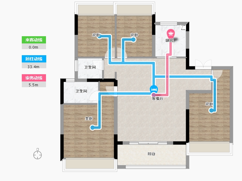 江苏省-南京市-长江悦府-113.51-户型库-动静线