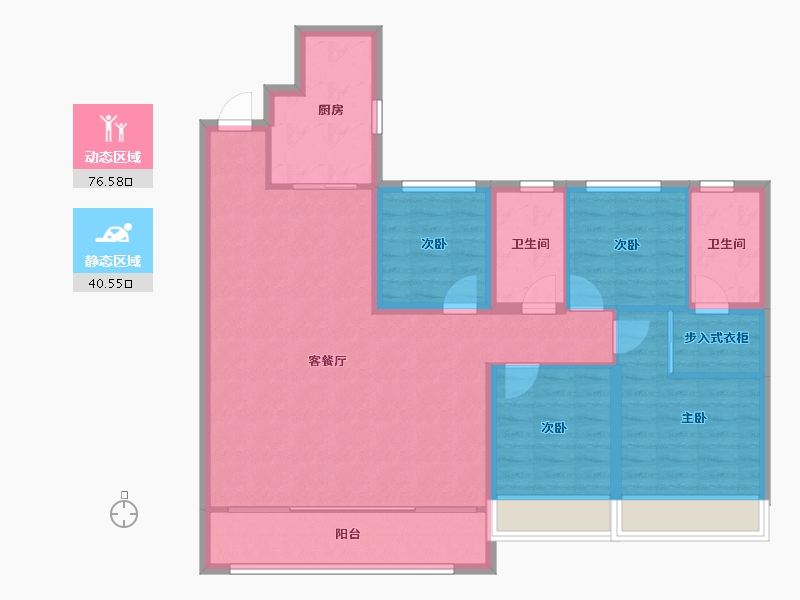 山东省-枣庄市-桂语风和-105.84-户型库-动静分区