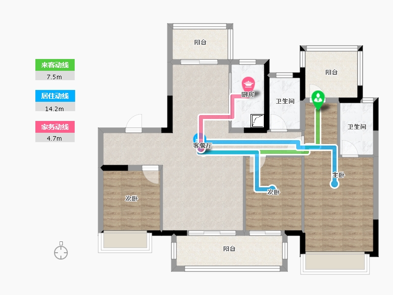 广西壮族自治区-柳州市-静兰湾御湖润府-102.80-户型库-动静线