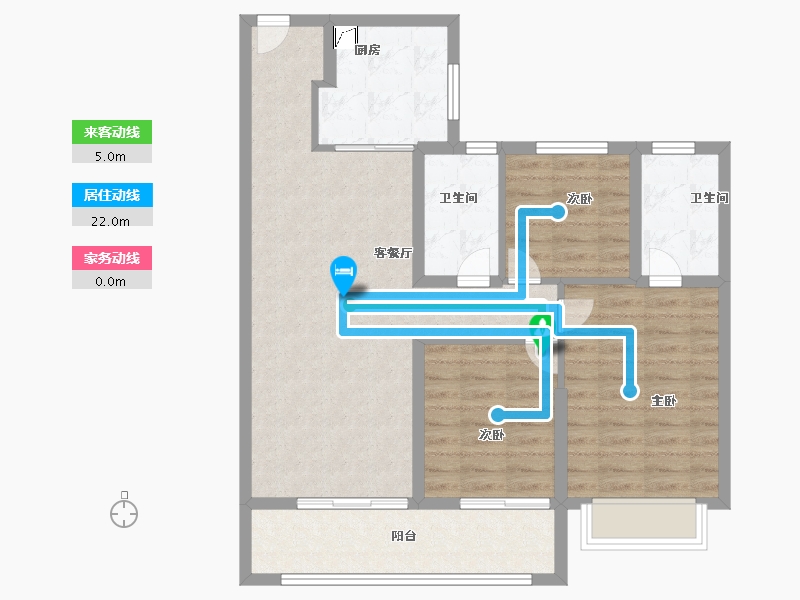 江苏省-南京市-华润置地中心云上润府-86.00-户型库-动静线