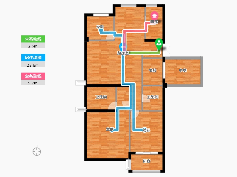 浙江省-温州市-远洲铂金湾-112.18-户型库-动静线