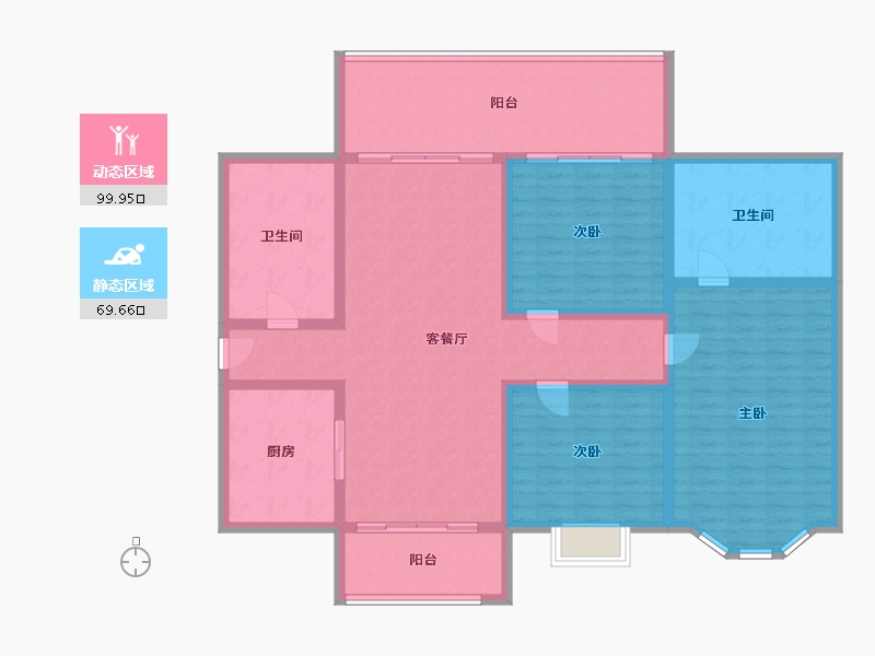 广东省-佛山市-碧桂园翡翠湾-155.30-户型库-动静分区