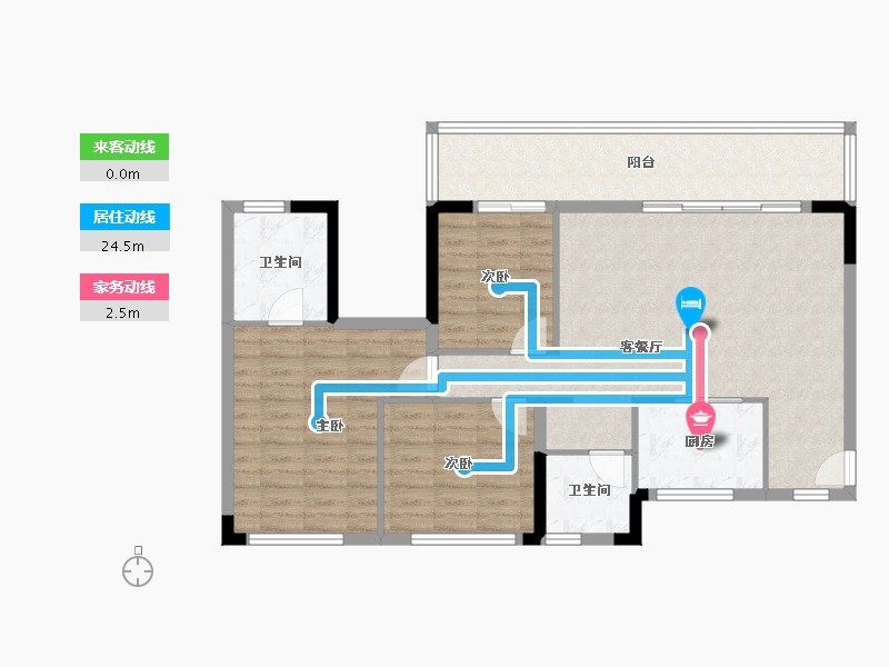 四川省-成都市-绿城云溪桃源-97.77-户型库-动静线