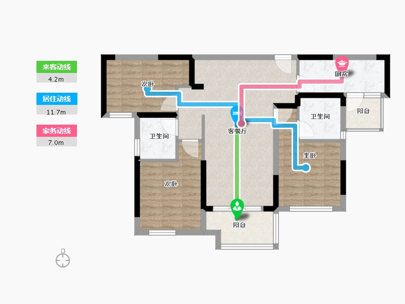 四川省-成都市-中国南山南山府-79.99-户型库-动静线