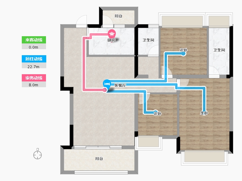 四川省-成都市-樾玺-103.69-户型库-动静线