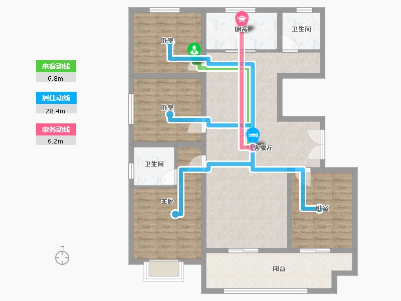 山东省-临沂市-房源印象-116.76-户型库-动静线