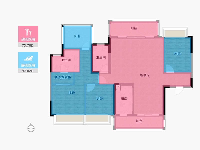 广西壮族自治区-柳州市-静兰湾御湖润府-109.78-户型库-动静分区