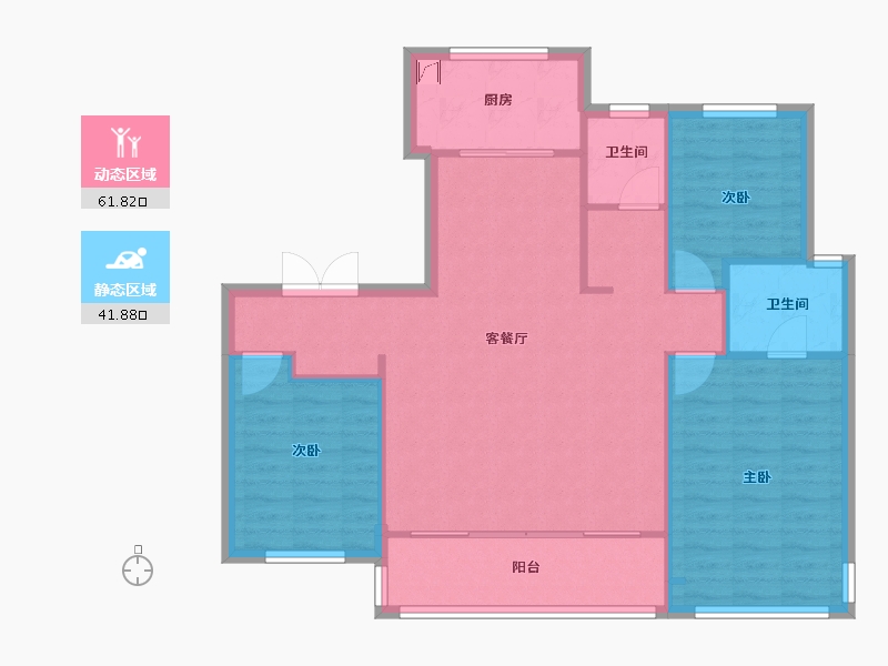 山东省-济南市-中电建国誉府-95.00-户型库-动静分区