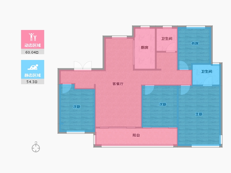 山东省-济南市-中电建国誉府-105.00-户型库-动静分区