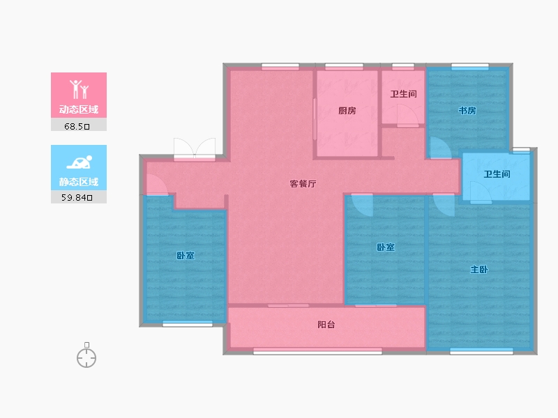 山东省-济南市-中电建国誉府-110.00-户型库-动静分区