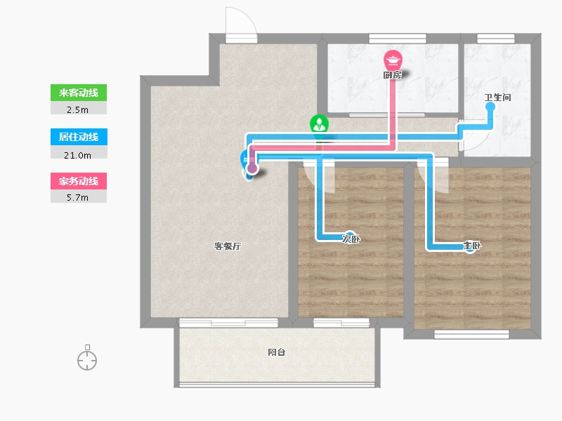 河北省-保定市-朝阳首府澜园-68.00-户型库-动静线