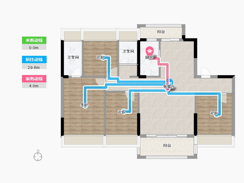 贵州省-贵阳市-观山湖区西南上城-111.00-户型库-动静线