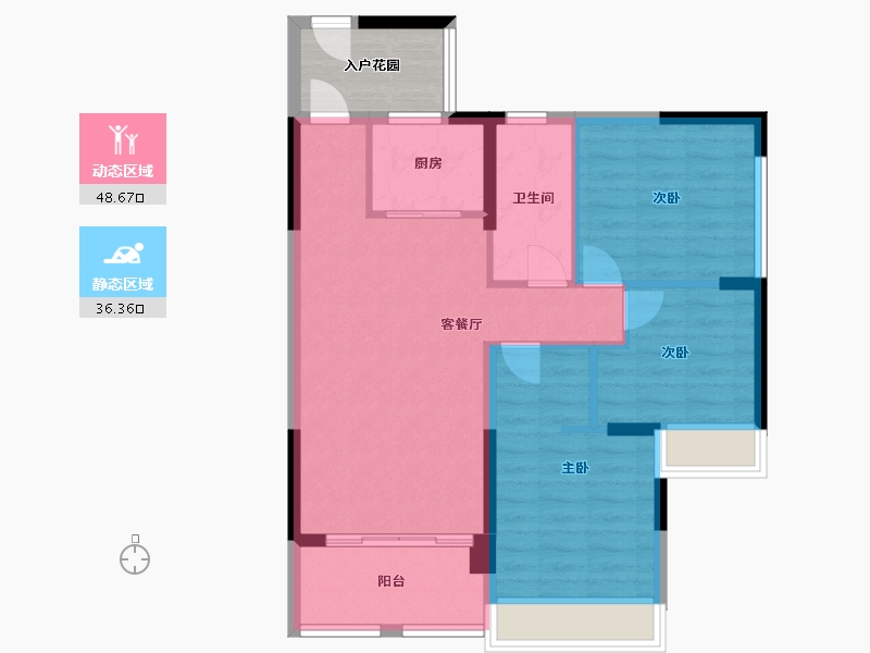 湖南省-永州市-龍溪壹號-99.00-户型库-动静分区