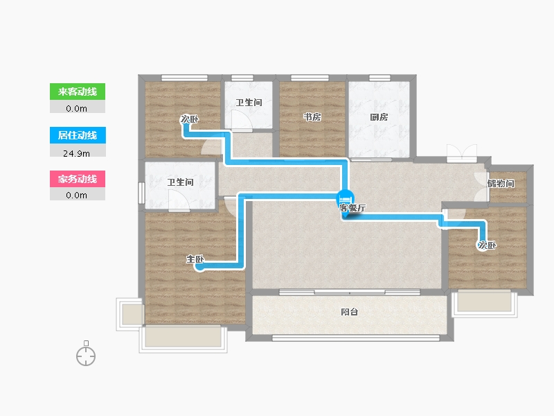 陕西省-西安市-泷悦长安-114.40-户型库-动静线