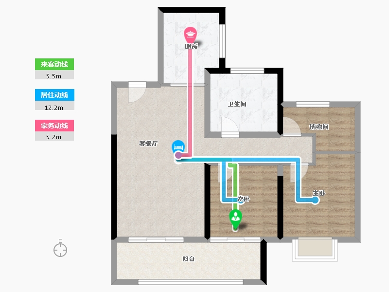 江苏省-常州市-中海桂语江南-81.95-户型库-动静线