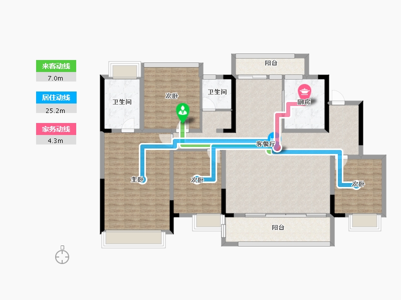 四川省-成都市-樾玺-145.19-户型库-动静线