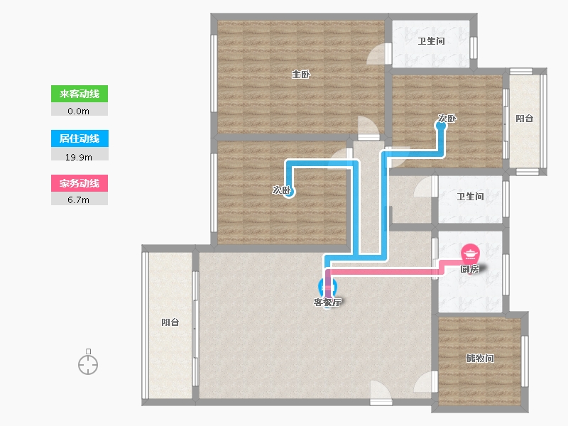 湖北省-黄冈市-福苓家园-128.00-户型库-动静线