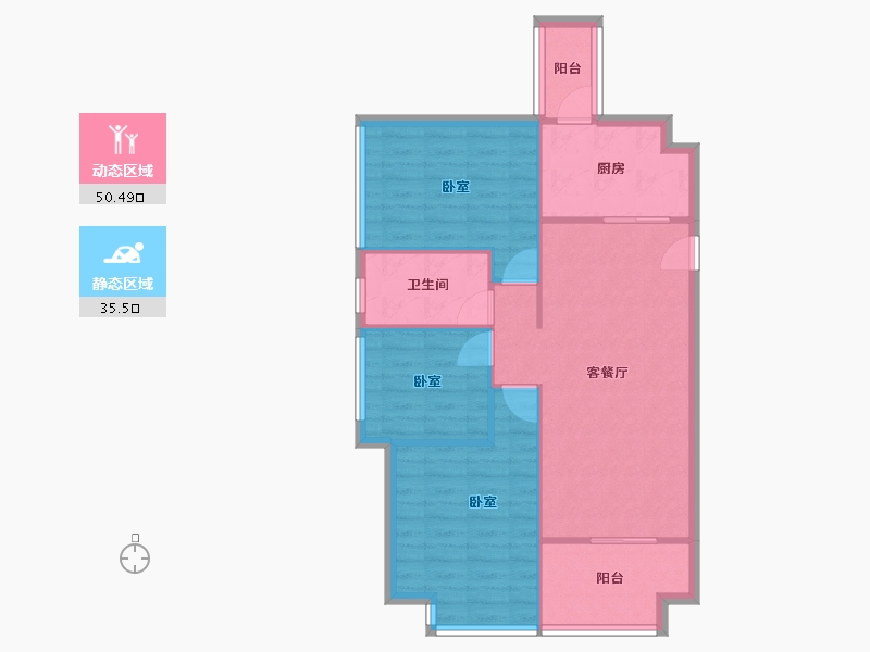 广东省-珠海市-格力海岸-77.00-户型库-动静分区