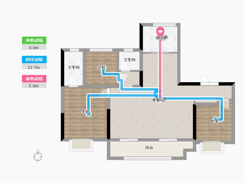 甘肃省-兰州市-保利领秀山十区-118.10-户型库-动静线