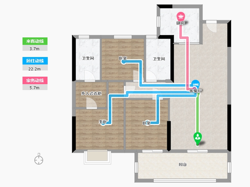 福建省-莆田市-三盛璞悦公馆-108.00-户型库-动静线