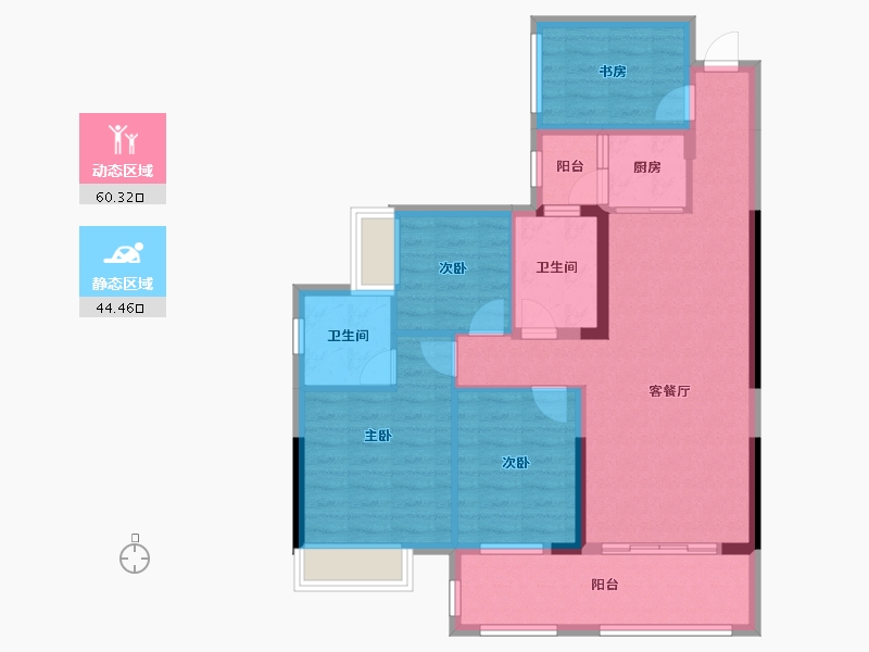 广西壮族自治区-桂林市-碧园印象桂林-114.00-户型库-动静分区