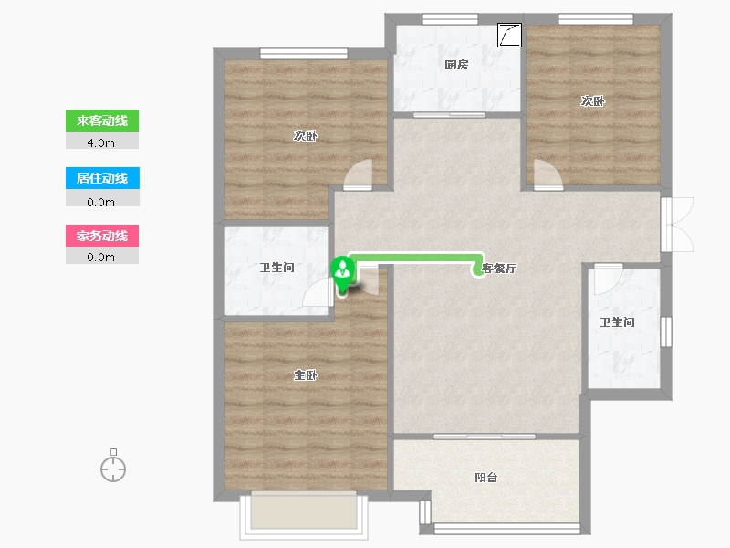 山东省-菏泽市-国府大院-90.00-户型库-动静线