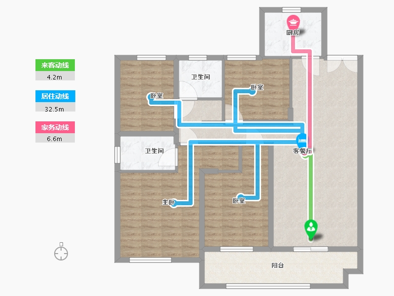 河南省-三门峡市-骏景御园-114.00-户型库-动静线