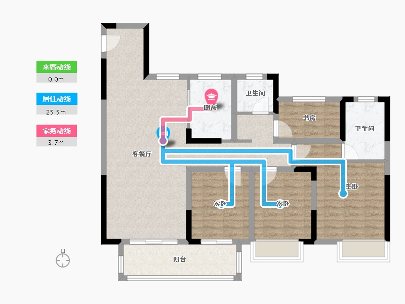 安徽省-宿州市-国建院子-99.29-户型库-动静线