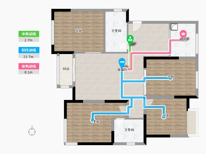 河北省-沧州市-水钢琴南区-130.00-户型库-动静线