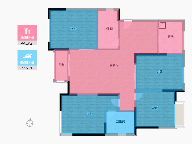 河北省-沧州市-水钢琴南区-130.00-户型库-动静分区