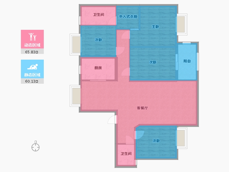 福建省-福州市-龙湖-120.00-户型库-动静分区