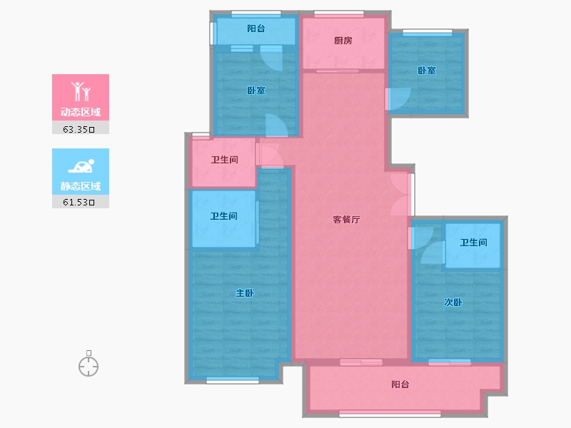 河北省-邢台市-悦湖公馆-125.00-户型库-动静分区