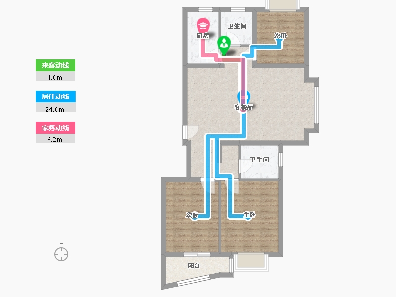 安徽省-合肥市-黄山花园-95.00-户型库-动静线