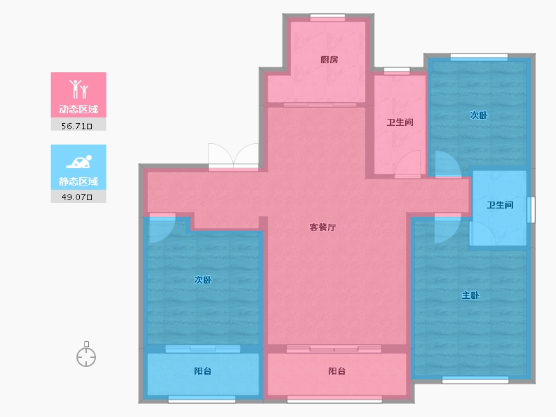 山东省-德州市-高盛首府-106.00-户型库-动静分区