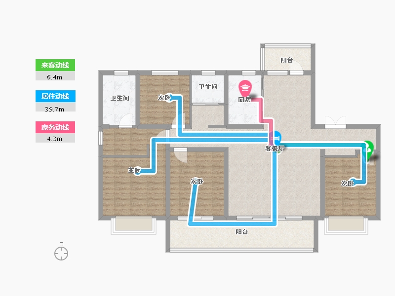 山东省-临沂市-阜丰未来城-132.00-户型库-动静线