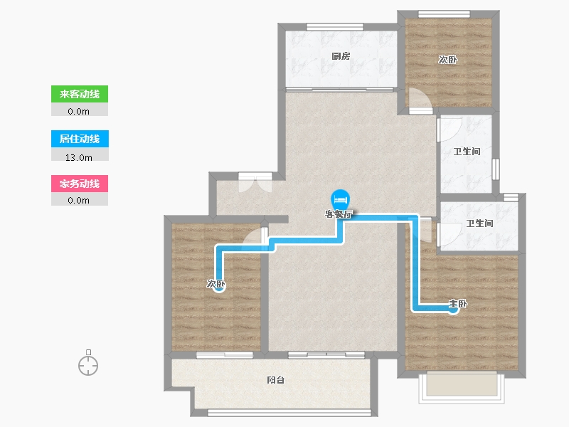 山东省-临沂市-阜丰未来城-107.00-户型库-动静线