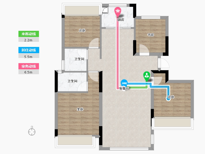 安徽省-宣城市-贝林·棠樾湾-93.00-户型库-动静线