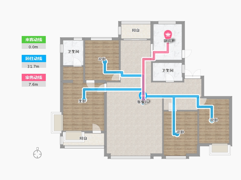 河北省-石家庄市-国际城-3期-124.00-户型库-动静线