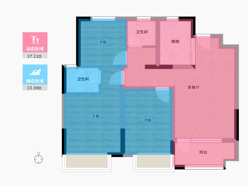 山东省-青岛市-智慧之城-80.00-户型库-动静分区