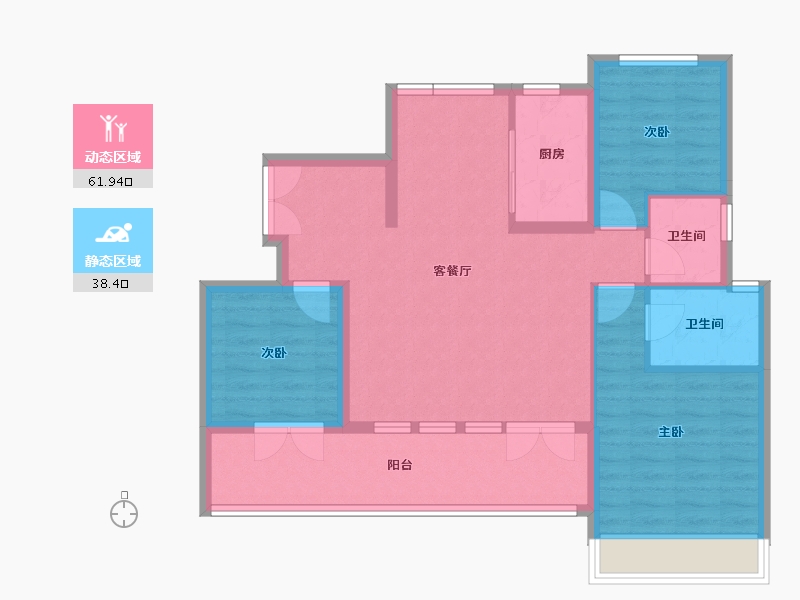 山东省-烟台市-大栖地-92.99-户型库-动静分区