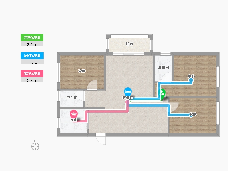 福建省-福州市-旭辉融信·时代江来-78.00-户型库-动静线