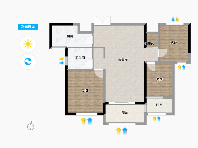 江西省-九江市-新湖庐山国际-100.00-户型库-采光通风